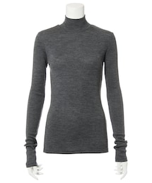G.V.G.V. | RIBBED WOOL JERSEY HIGH NECK TOP(トップス)