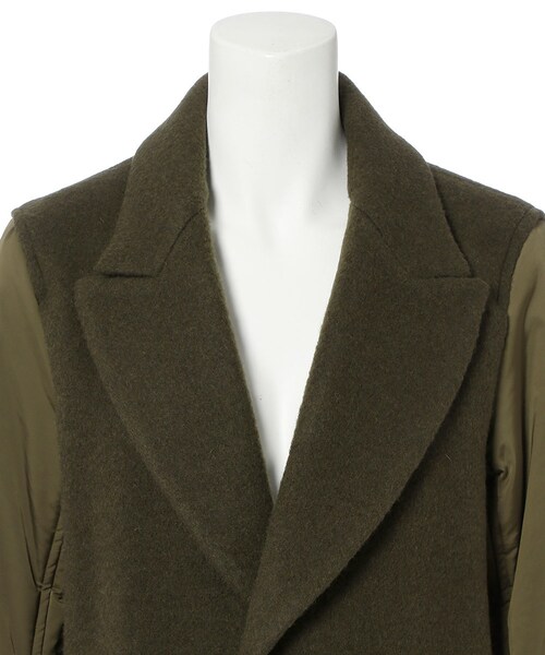 G.V.G.V.（ジーヴィージーヴィー）の「MA-1 SLEEVE COAT（ジャケット/アウター・レディース・KHAKI/BLACK・34/36）」の5枚目の写真
