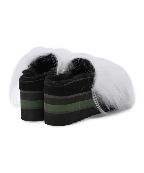 G.V.G.V.（ジーヴィージーヴィー）の「GOAT FUR SANDALS（シューズ・レディース・BROWN/WHITE・M）」の5枚目の写真