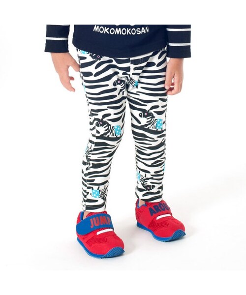 BIT'Z（ビッツ）の「3色3柄アニマルカットソーパンツ(9分丈)（パンツ・キッズ・ブルー/アイボリー/イエロー・80/90/95/100/110/120）」の2枚目の写真