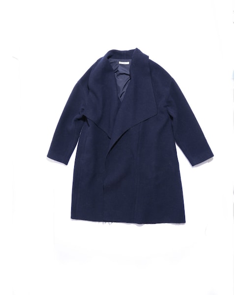 Ungrid（アングリッド）の「ダブルフェイスウールガウンコート（ジャケット/アウター・レディース・グレー/ネイビー/キャメル）」の3枚目の写真