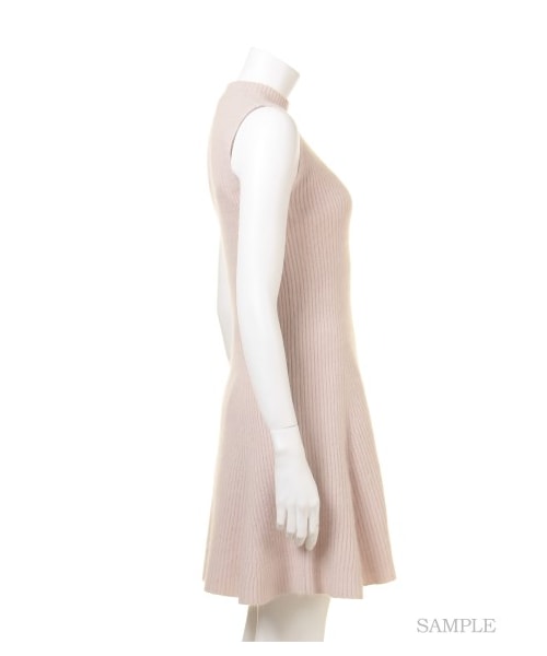 SNIDEL（スナイデル）の「ノースリーブニットフレアワンピース（膝丈