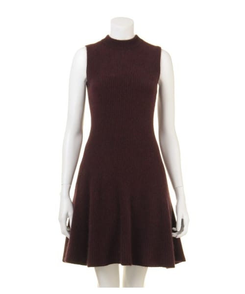 SNIDEL（スナイデル）の「ノースリーブニットフレアワンピース（膝丈