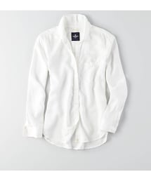 American Eagle | AEOボタンフロントソフトシャツ(シャツ/ブラウス)