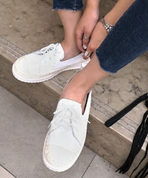 DHOLIC | レザーレースアップジュートスニーカー(スニーカー)