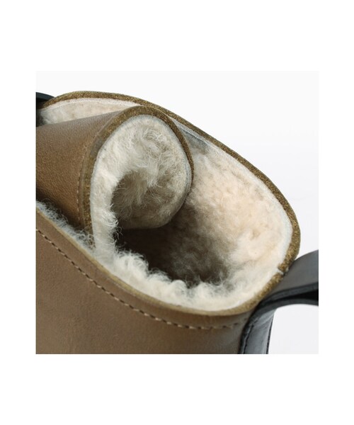 Chloe クロエ ファーベスト ムートン ベルト org.jpg