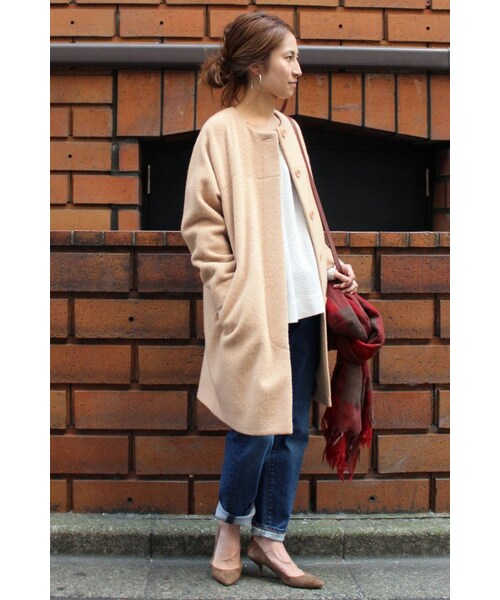 FRAMeWORK（フレームワーク）の「≪予約≫シャギー Cネックコート  