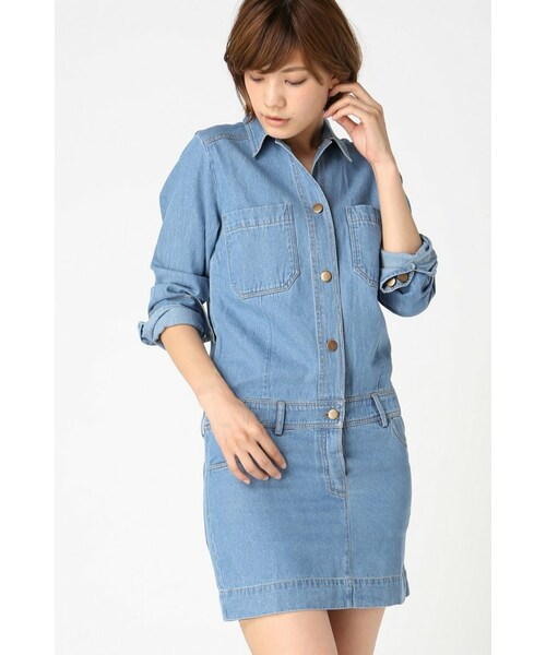 Iena Slobe スローブイエナ の Polderデニムシャツワンピース ワンピース ドレス Wear
