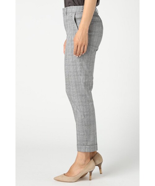 Spick & Span（スピックアンドスパン）の「グレンチェックST スソW（パンツ・レディース・グレー/グレーB・34/36/38/40）」の5枚目の写真