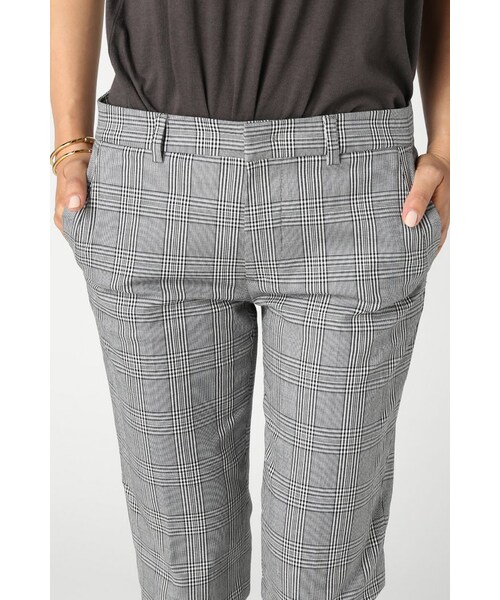 Spick & Span（スピックアンドスパン）の「グレンチェックST スソW（パンツ・レディース・グレー/グレーB・34/36/38/40）」の7枚目の写真