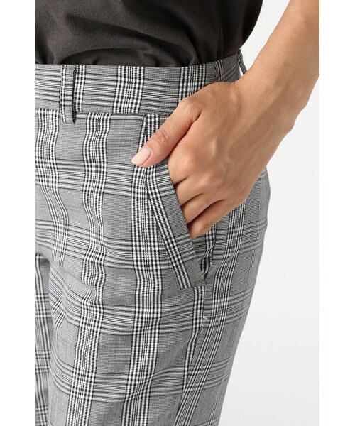 Spick & Span（スピックアンドスパン）の「グレンチェックST スソW（パンツ・レディース・グレー/グレーB・34/36/38/40）」の9枚目の写真