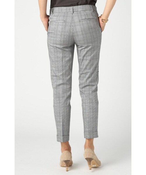 Spick & Span（スピックアンドスパン）の「グレンチェックST スソW（パンツ・レディース・グレー/グレーB・34/36/38/40）」の6枚目の写真