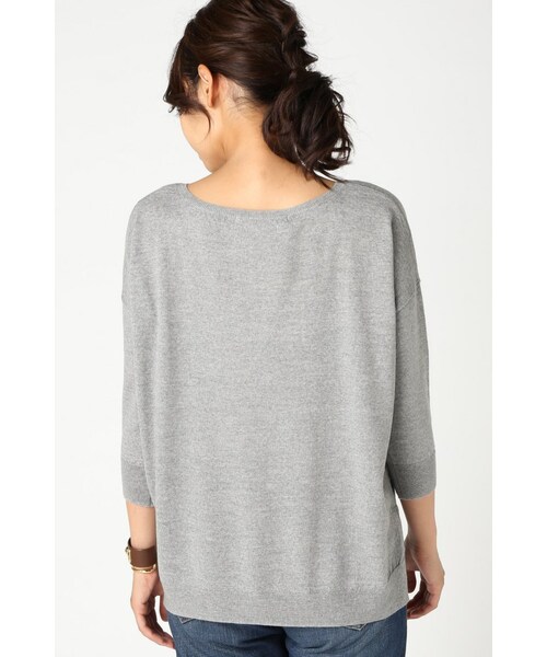 Spick & Span（スピックアンドスパン）の「ITALY WOOL 16Gテンジク プルオーバー（トップス・レディース・ブラック/グレーA/ホワイト/ピンク・フリー）」の10枚目の写真