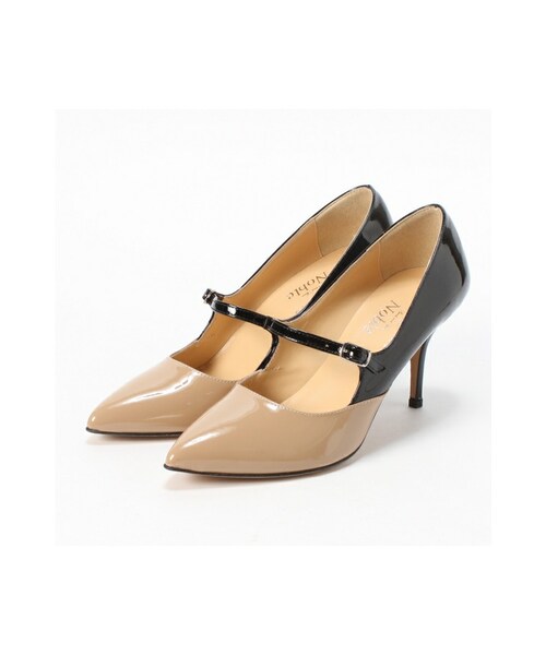 Noble（ノーブル）の「ベルトトラッドヒールパンプス（シューズ・レディース・ブラック・35/36/37/38/39）」の2枚目の写真