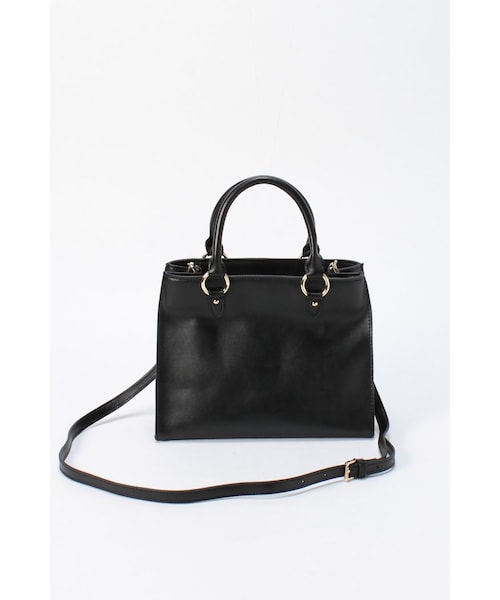 JOURNAL STANDARD relume(ジャーナルスタンダード レリューム)の「RELUMEレザーショルダーバッグ(バッグ・レディース・ブラック/ホワイト/ネイビー・フリー)」の1枚目の写真