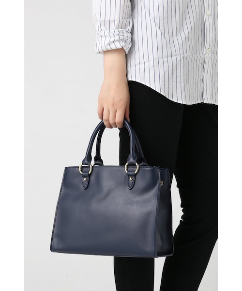 JOURNAL STANDARD relume(ジャーナルスタンダード レリューム)の「RELUMEレザーショルダーバッグ(バッグ・レディース・ブラック/ホワイト/ネイビー・フリー)」の20枚目の写真