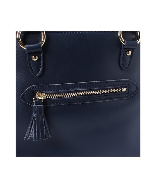 JOURNAL STANDARD relume(ジャーナルスタンダード レリューム)の「RELUMEレザーショルダーバッグ(バッグ・レディース・ブラック/ホワイト/ネイビー・フリー)」の10枚目の写真