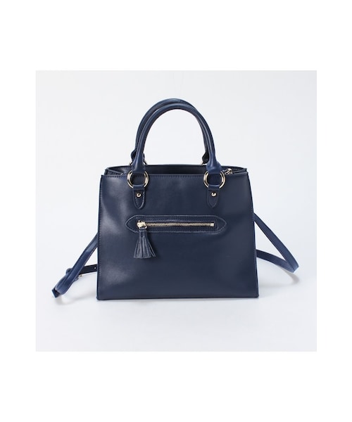 JOURNAL STANDARD relume(ジャーナルスタンダード レリューム)の「RELUMEレザーショルダーバッグ(バッグ・レディース・ブラック/ホワイト/ネイビー・フリー)」の5枚目の写真