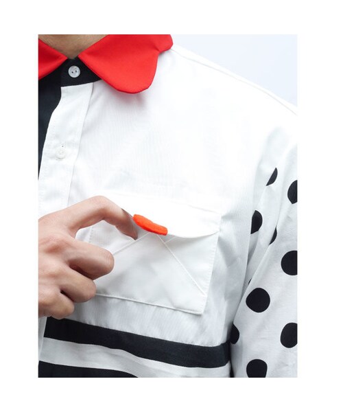 NIRAME.CO（ニラメッコ）の「ラブレターしゃつ　白×黒×赤（シャツ/ブラウス・メンズ・その他）」の7枚目の写真
