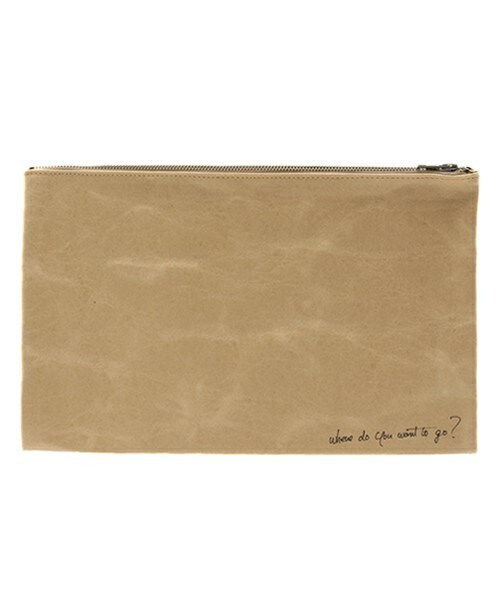 MATATABI（マタタビ）の「MATATABI ペーパークラッチバッグ（クラッチバッグ・メンズ・ベージュ・FREE）」の6枚目の写真