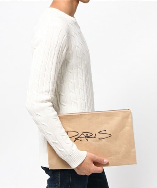 MATATABI（マタタビ）の「MATATABI ペーパークラッチバッグ（クラッチバッグ・メンズ・ベージュ・FREE）」の9枚目の写真