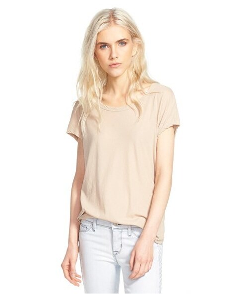 JAMES PERSE（ジェームスパース）の「James Perse Short Sleeve Tee（Tシャツ/カットソー・レディース・Black/Beige/White・0/1/2/3/4）」の3枚目の写真