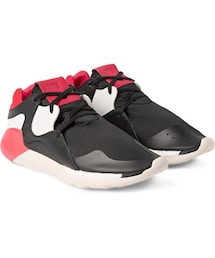 Y-3 | Y-3 Boost QR Leather and Neoprene Sneakers(スニーカー)