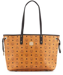MCM | MCM Liz Reversible Medium Visetos Tote Bag, Cognac(トートバッグ)