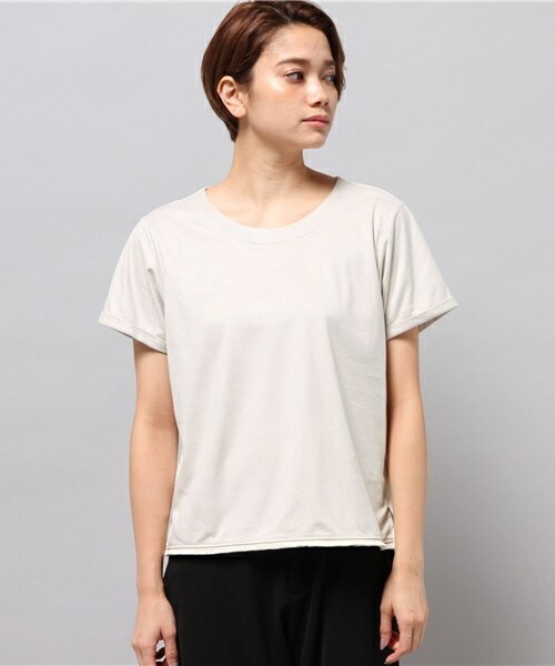 FREDY&GLOSTER(フレディアンドグロスター)の「ビーガンスエードプルオーバー(Tシャツ/カットソー・レディース・キナリ/キャメル・38)」の5枚目の写真