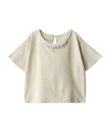 GRL | ビジュー付きフレアスリーブトップス(Tシャツ/カットソー)