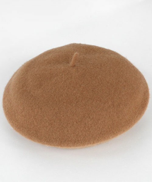 DHOLIC（ディーホリック）の「18colorsウールベレー帽（ハンチング/ベレー帽・レディース・アイボリー/オートミール/オレンジ/カーキ/グレー/スカイブルー/ダークベージュ/ディープピンク/ネイビー/パープル/ピンク/ブラック/ブラックグレー/ブルー/マスタード/ライトグレー/ライトベージュ/レッド・ONE）」の7枚目の写真