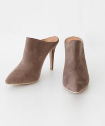 DHOLIC | スエード調ハイヒールミュール(ブーティ)