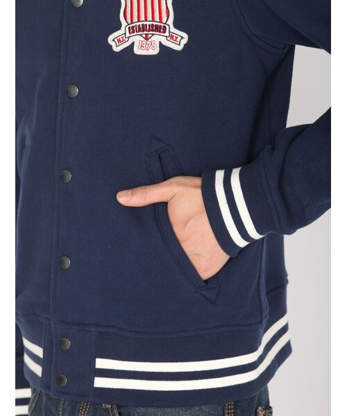 AVIREX（アヴィレックス）の「AVIREX/avirex/アヴィレックス/ SIGNATURE VARSITY SWEAT JACKET/ シグネチャー ヴァーシティー スウェット ジャケット（ジャケット/アウター・メンズ・OFF/WHITE/BLACK/NAVY・M/L/XL/XXL）」の19枚目の写真