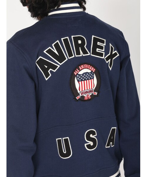 AVIREX（アヴィレックス）の「AVIREX/avirex/アヴィレックス/ SIGNATURE VARSITY SWEAT JACKET/ シグネチャー ヴァーシティー スウェット ジャケット（ジャケット/アウター・メンズ・OFF/WHITE/BLACK/NAVY・M/L/XL/XXL）」の20枚目の写真