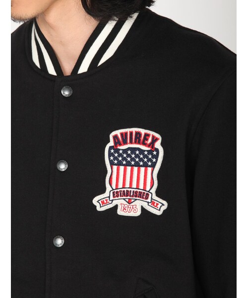 AVIREX（アヴィレックス）の「AVIREX/avirex/アヴィレックス/ SIGNATURE VARSITY SWEAT JACKET/ シグネチャー ヴァーシティー スウェット ジャケット（ジャケット/アウター・メンズ・OFF/WHITE/BLACK/NAVY・M/L/XL/XXL）」の11枚目の写真