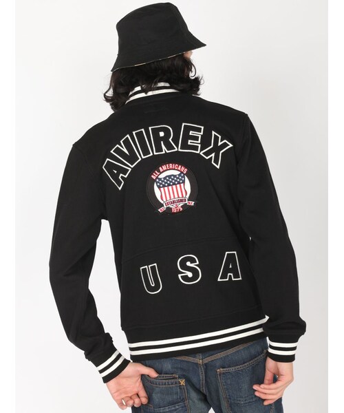AVIREX（アヴィレックス）の「AVIREX/avirex/アヴィレックス/ SIGNATURE VARSITY SWEAT JACKET/ シグネチャー ヴァーシティー スウェット ジャケット（ジャケット/アウター・メンズ・OFF/WHITE/BLACK/NAVY・M/L/XL/XXL）」の10枚目の写真