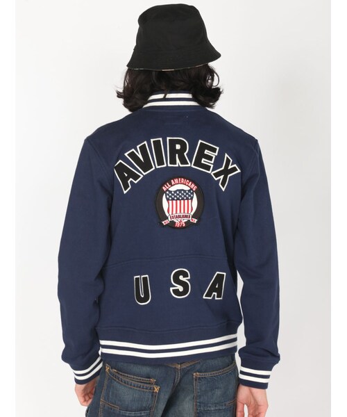 AVIREX（アヴィレックス）の「AVIREX/avirex/アヴィレックス/ SIGNATURE VARSITY SWEAT JACKET/ シグネチャー ヴァーシティー スウェット ジャケット（ジャケット/アウター・メンズ・OFF/WHITE/BLACK/NAVY・M/L/XL/XXL）」の17枚目の写真