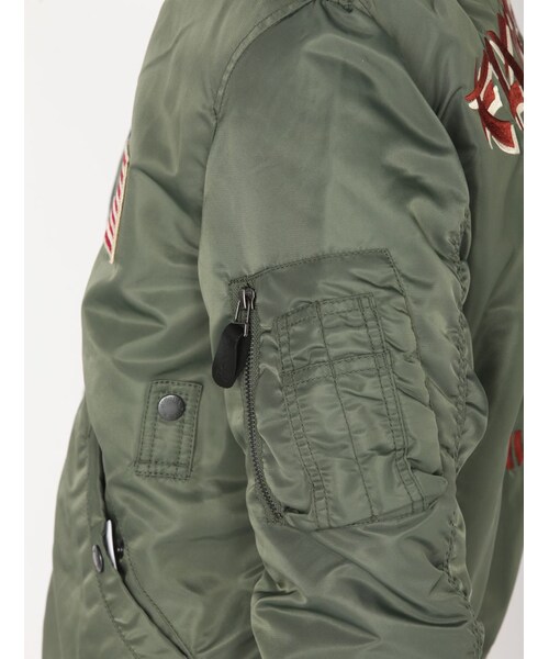 AVIREX(アヴィレックス)の「AVIREX/avirex/アヴィレックス/ FLYNG TIGER MA-1 / フライングタイガーMA-1(ジャケット/アウター・メンズ・BLACK/SAGE・M/L/XL/XXL)」の17枚目の写真