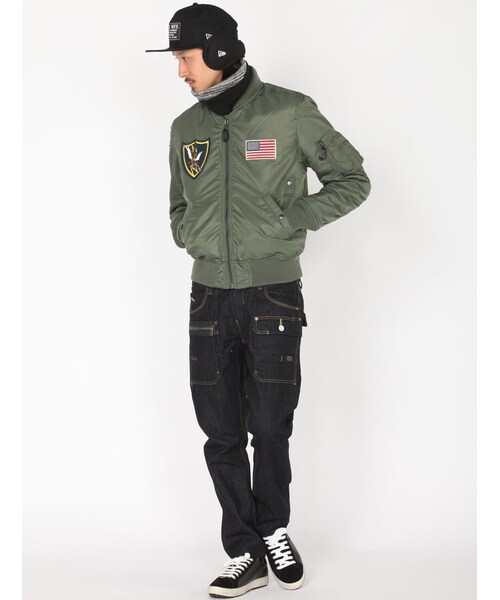 AVIREX(アヴィレックス)の「AVIREX/avirex/アヴィレックス/ FLYNG TIGER MA-1 / フライングタイガーMA-1(ジャケット/アウター・メンズ・BLACK/SAGE・M/L/XL/XXL)」の20枚目の写真
