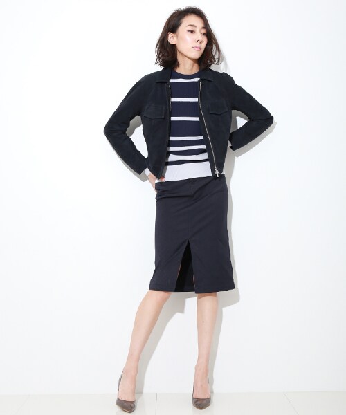 STUDIOUS(ステュディオス)の「モールスキンIラインスカート NVY(スカート・レディース・NVY/BRN・0/1)」の19枚目の写真