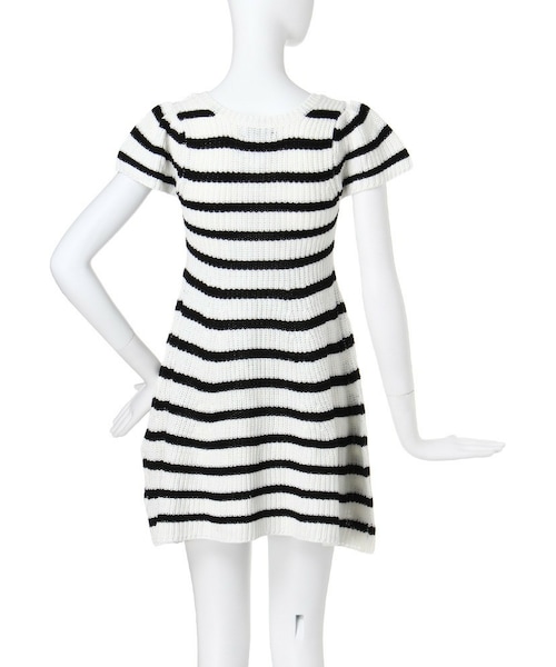 RESEXXY グレー ニットワンピース 半袖