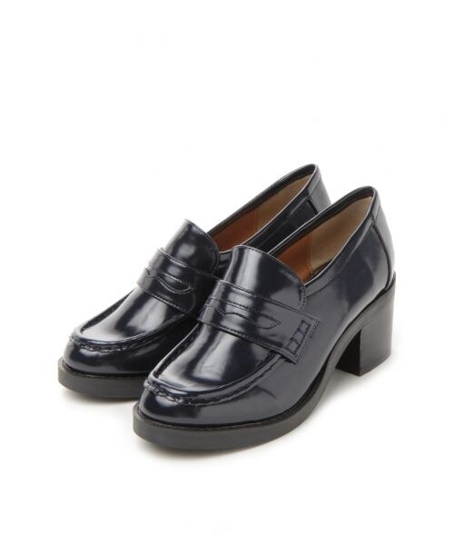 BLISS POINT（ブリスポイント）の「フェイクレザーローファーパンプス50（シューズ・レディース・ブラック/レオパード/ネイビー・M(23~23.5cm)/L(24~24.5cm)）」の3枚目の写真