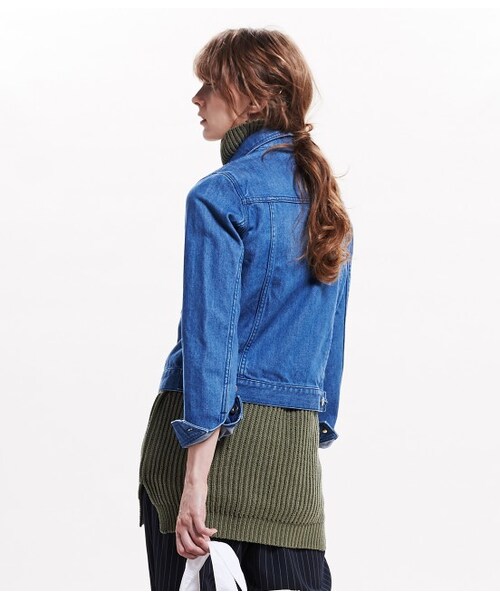LE JUN（ルジュン）の「デニムGジャン（ジャケット/アウター・レディース・ブルー系・M）」の5枚目の写真