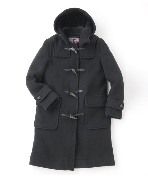 LE JUN（ルジュン）の「DUFFLE COAT ladys（ジャケット/アウター・レディース・ブラック/グレー・34）」の2枚目の写真