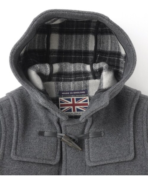 LE JUN（ルジュン）の「DUFFLE COAT ladys（ジャケット/アウター・レディース・ブラック/グレー・34）」の4枚目の写真