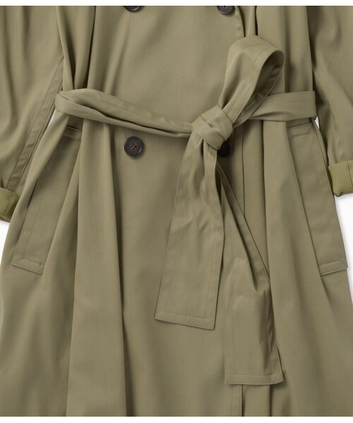 LE JUN（ルジュン）の「テンセル混ツイルトレンチコート（ジャケット/アウター・レディース・カーキ・F）」の10枚目の写真