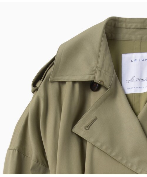 LE JUN（ルジュン）の「テンセル混ツイルトレンチコート（ジャケット/アウター・レディース・カーキ・F）」の7枚目の写真