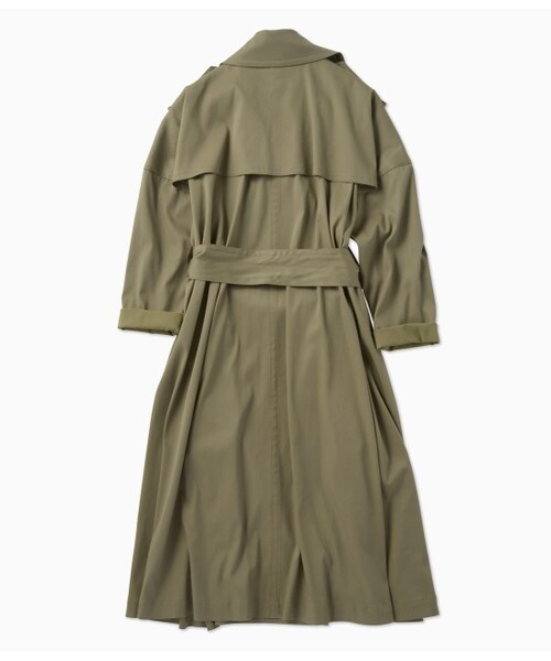 LE JUN（ルジュン）の「テンセル混ツイルトレンチコート（ジャケット/アウター・レディース・カーキ・F）」の14枚目の写真