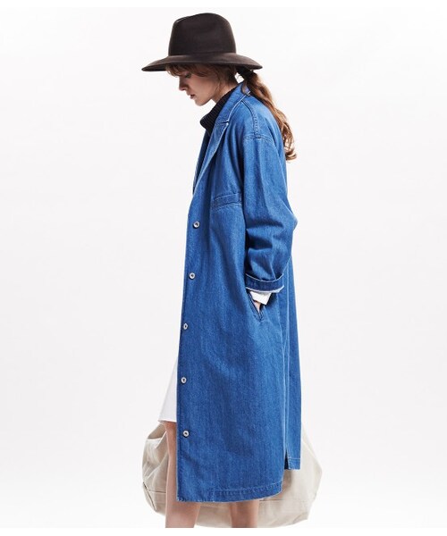 LE JUN（ルジュン）の「デニムチェスターコート（ジャケット/アウター・レディース・ネイビー/ブルー系・F）」の5枚目の写真