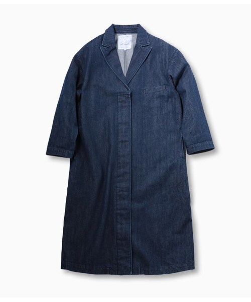 LE JUN（ルジュン）の「デニムチェスターコート（ジャケット/アウター・レディース・ネイビー/ブルー系・F）」の2枚目の写真